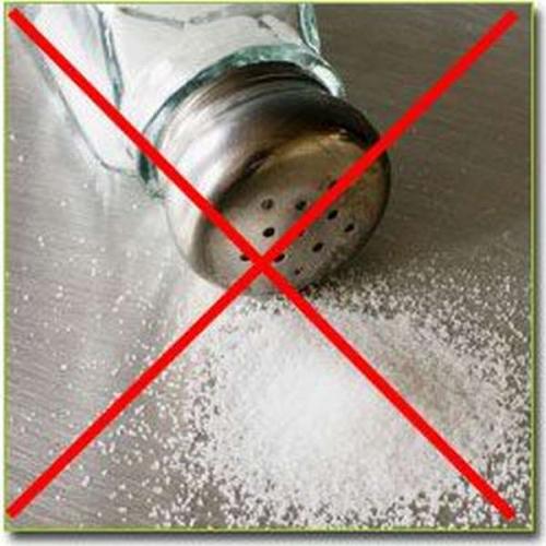 практически полностью ограничивается приём поваренной соли